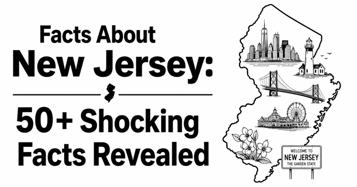 Facts About New Jersey: 50+ Shocking Facts Revealed with New Jersey map and landmarks
