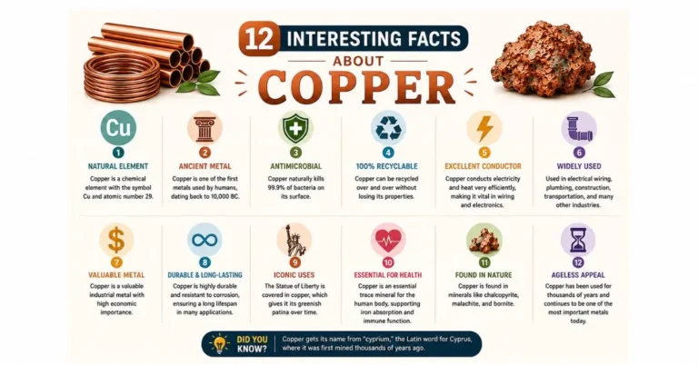12 interesting facts about copper infographic